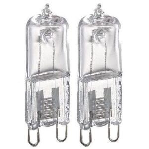 G9 240V 33W=460LM. HALOGEN 2PK