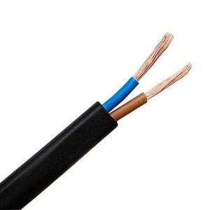 2 CORE OVAL .50MM MAINS FLEX 5M BLACK