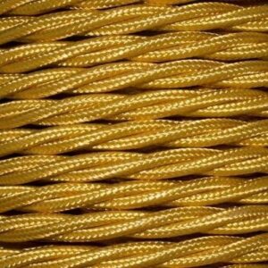 3 CORE 0.75MM 3 METRE BRONZE TWISTED BRAIDED CABLE