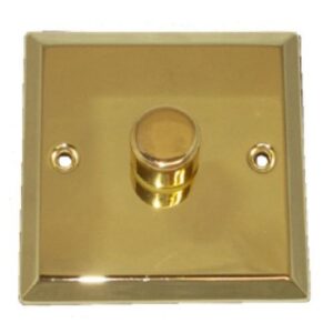 PLAIN BRASS 1G 1W DIMMER 60-250W