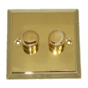 PLAIN BRASS 2G 2W DIMMER 60-250W