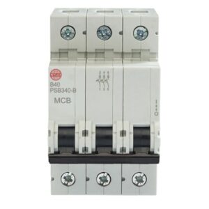 WYLEX 40A B-TYPE TRIPLE POLE MCB