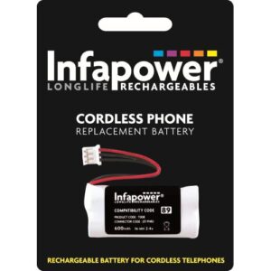 INFAPOWER 2.4V 600MAH 2XAAA PHONE BATT. 89